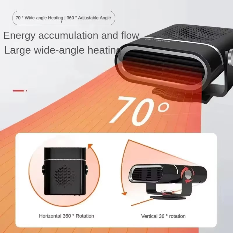Portable Car Heater Car Heater 24V Car Heater Windshield Automatic Defogging Defrost Heater Fast Heating 2026 New