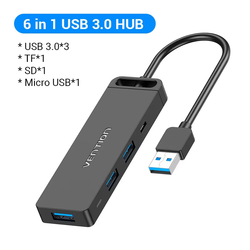 USB C HUB 4 Ports USB Type C to USB Splitter with Micro Charge Power for Lenovo Macbook Pro Ipad Samsung PC USB 3.0 HUB