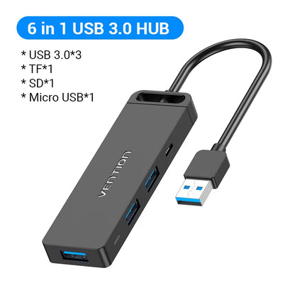 USB C HUB 4 Ports USB Type C to USB Splitter with Micro Charge Power for Lenovo Macbook Pro Ipad Samsung PC USB 3.0 HUB