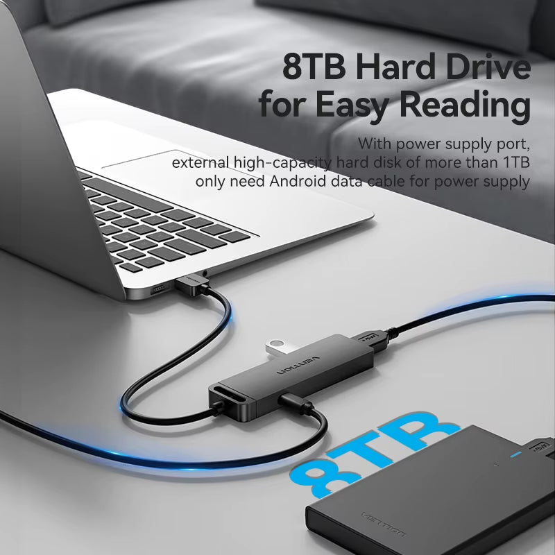 USB C HUB 4 Ports USB Type C to USB Splitter with Micro Charge Power for Lenovo Macbook Pro Ipad Samsung PC USB 3.0 HUB