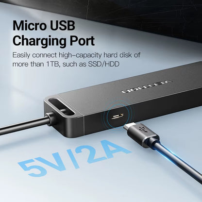 USB C HUB 4 Ports USB Type C to USB Splitter with Micro Charge Power for Lenovo Macbook Pro Ipad Samsung PC USB 3.0 HUB