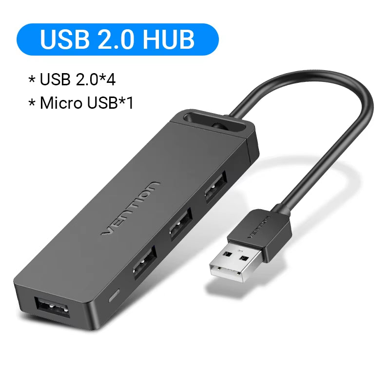 USB C HUB 4 Ports USB Type C to USB Splitter with Micro Charge Power for Lenovo Macbook Pro Ipad Samsung PC USB 3.0 HUB